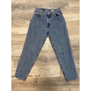 Y2K Levis 550 Jeans Women's‎ Blue Relaxed Fit Tapered High Rise Vintage 10P USA